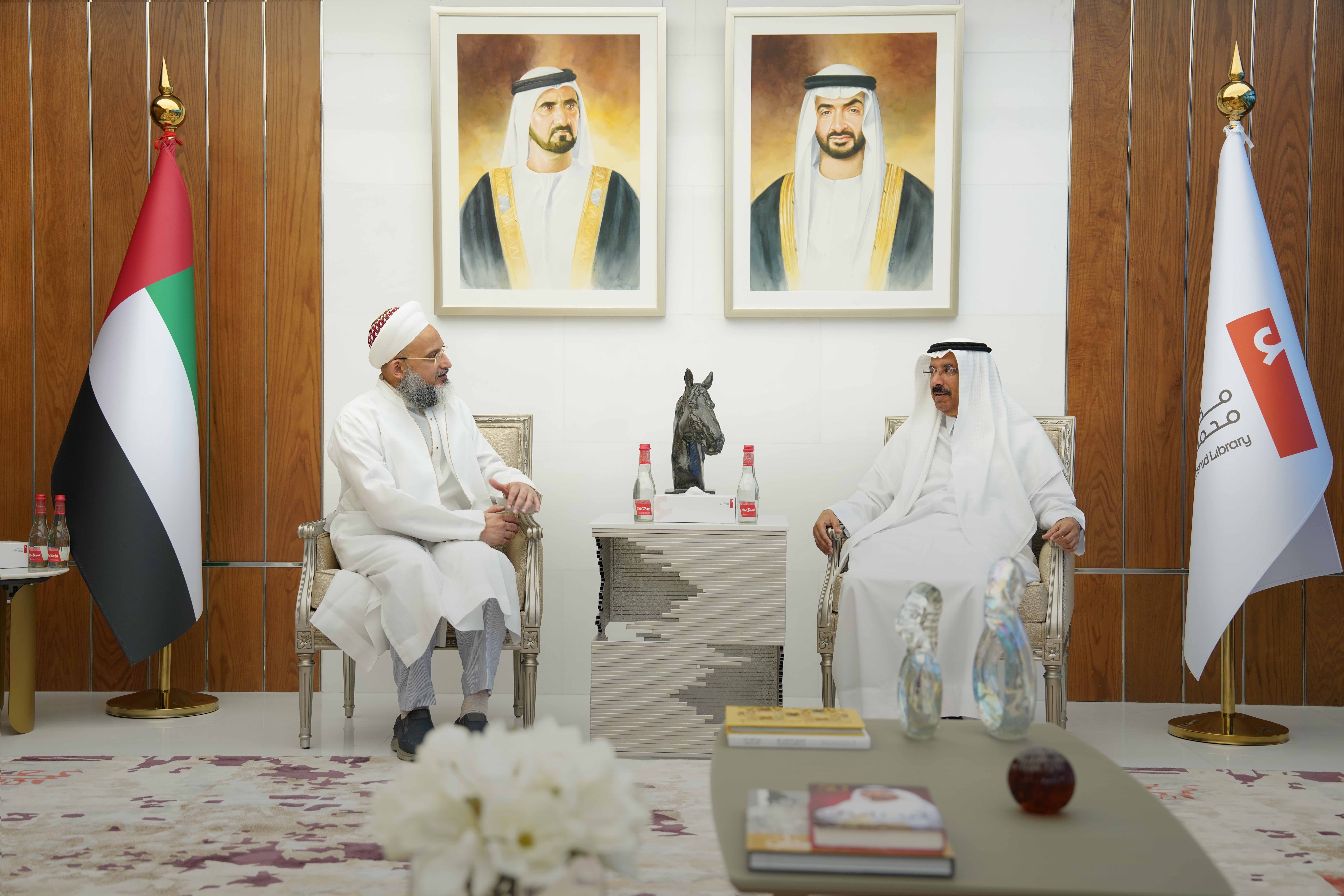 Delegation From Al Bohra Islamic Community Visits Mohammed Bin Rashid Library and Gifts Them ‘Qiraat Zahira Li Kitabillah’